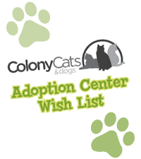 Colony Cats Adoption Center Wish List